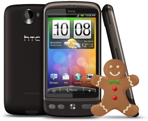 La mise à jour du HTC Desire vers Gingerbread n&rsquo;inclura pas toutes les applications