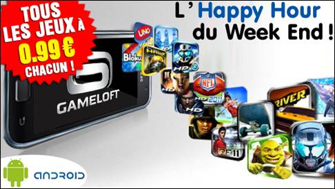 L&rsquo;Happy Hour de Gameloft : tous les jeux à 0,99 euros !