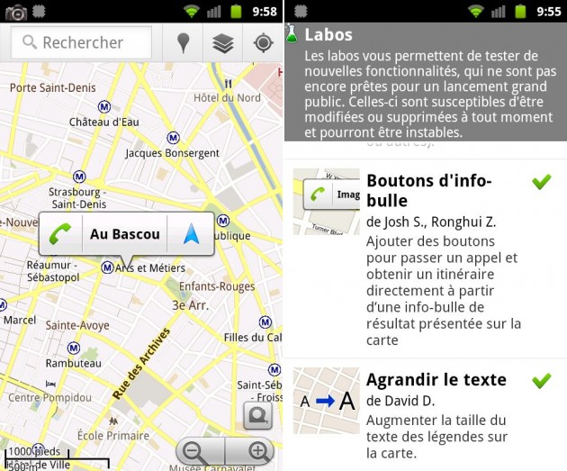 Google Maps, la mise à jour 5.9 est arrivée sous Android