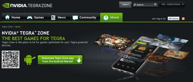 Nvidia lance la version Web du Tegra Zone