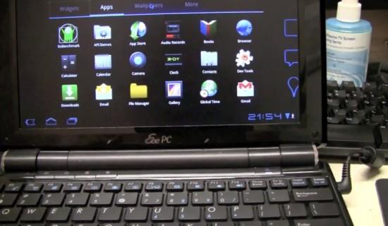 Asus Eee PC : Installer Android 3.2 alias Honeycomb