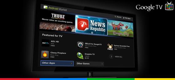 Google TV 2.0 : L&rsquo;Android Market et NewsRepublic !