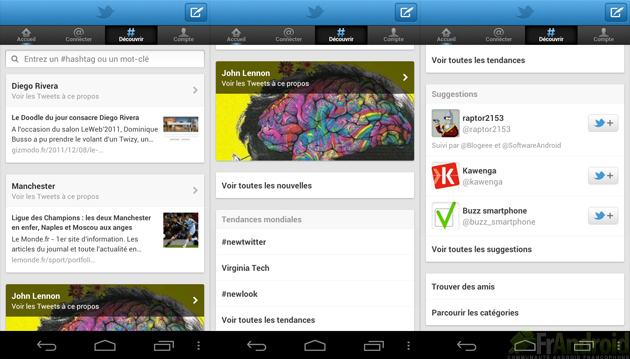 L&rsquo;application officielle Twitter se met à jour : nouvelle interface et nouvelles fonctionnalités !