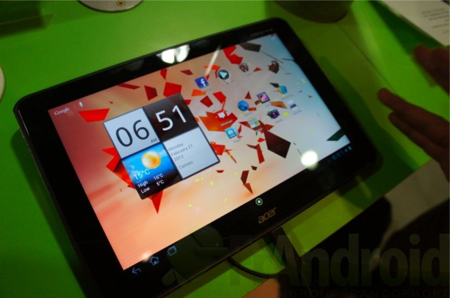 MWC 2012 : Prise en main de l&rsquo;Acer Iconia Tab A700
