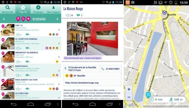 J&rsquo;aime ma ligne, une application pour trouver des bons plans autour des métros et trams parisiens