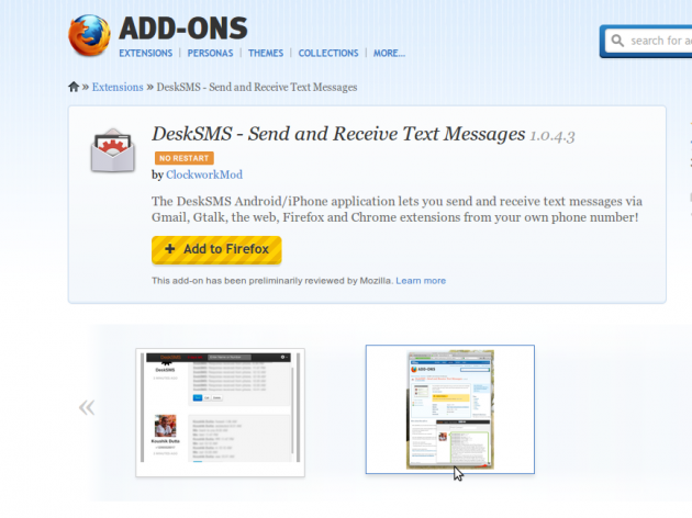 desksms-firefox-extension