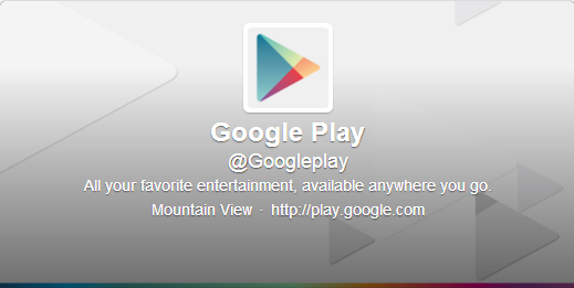 Google Play ouvre un compte twitter pour mettre en avant les promotions, les exclusivités et pleins d&rsquo;autres contenus