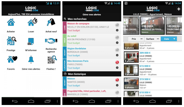 application logic immo android