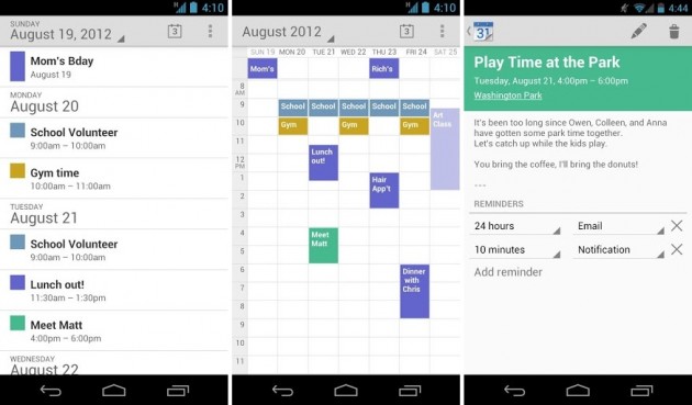 L&rsquo;application Google Agenda est disponible sur le Play Store