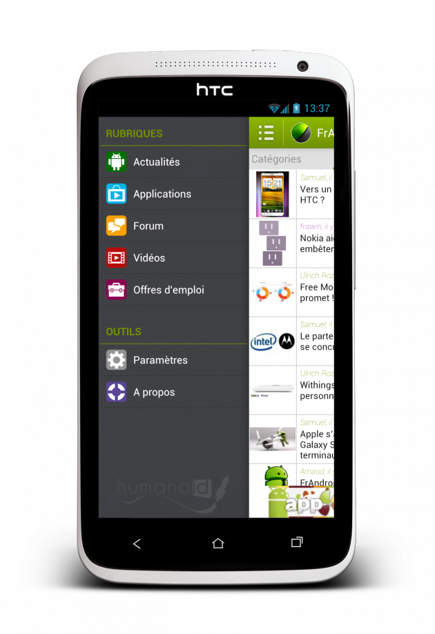 FrAndroid s&rsquo;offre une nouvelle application Android