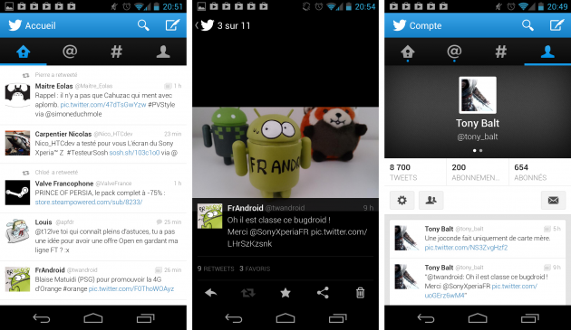 android twitter 4.0 mise à jour