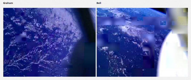 Les smartphones envoyés dans l'Espace délivrent des images floues