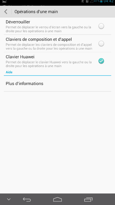 android huawei ascend mate clavier déplacable