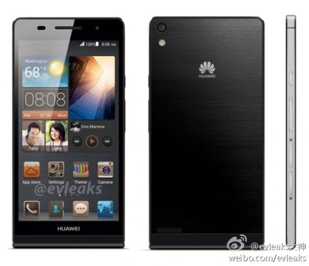 android huawei ascend p6 fuite evleaks 1