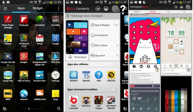 android buzz launcher images 2