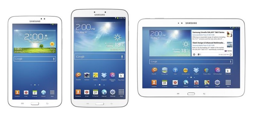 Récapitulatif] Les tablettes Android de Samsung Galaxy de 2013