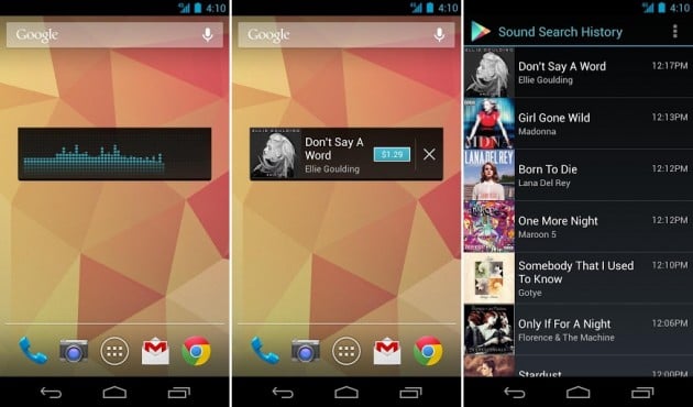 android sound search for google play