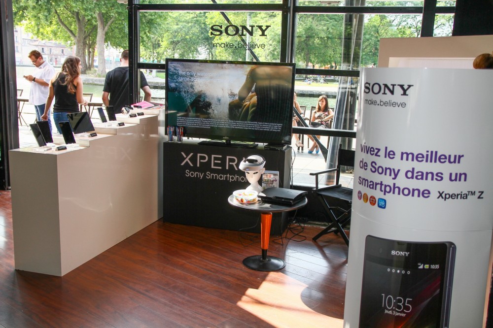 Le stand Sony Mobile