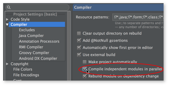 Android Studio - compiler