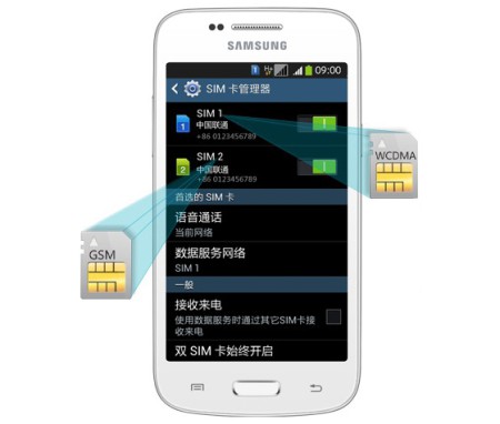 android samsung galaxy trend 3 chine image 1