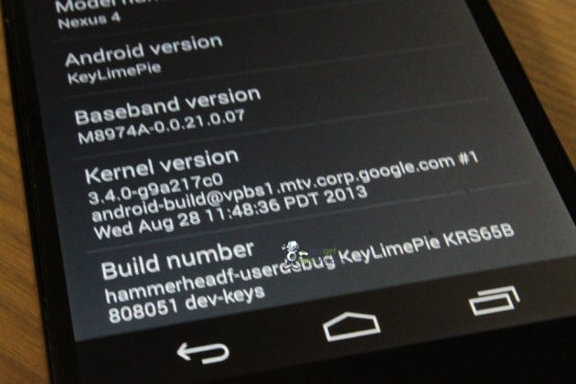 android 4.4 kitkat key lime pie capture d'écran 02