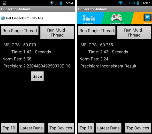 android alcatel one touch idol mini le mobile sosh benchmark linpack 01