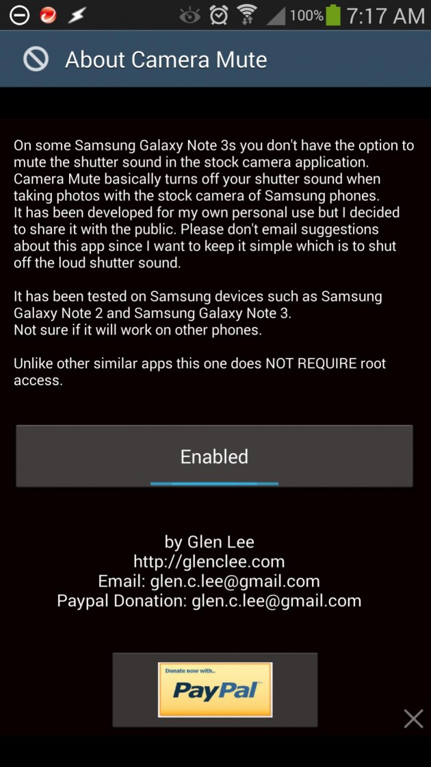 android camera mute image 0