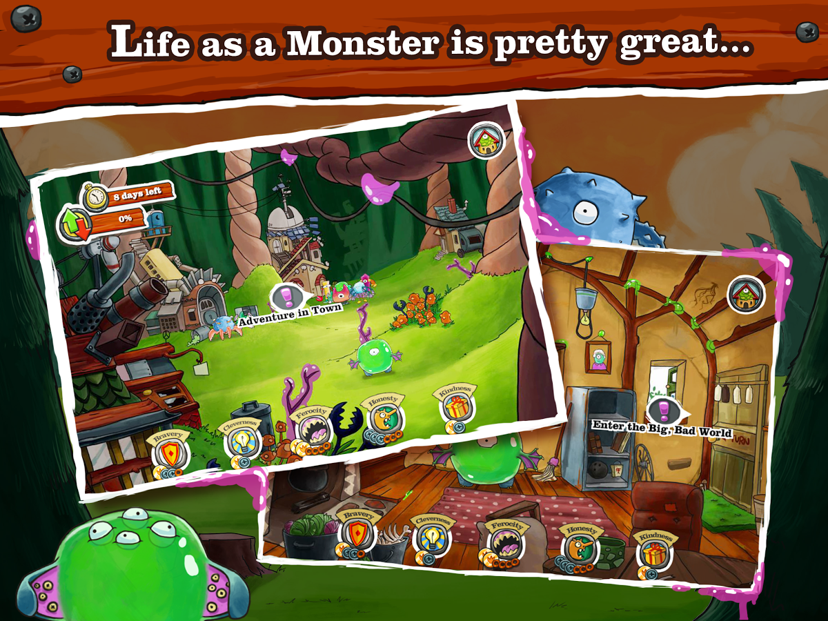 Игры жизнь монстров. Monster игра на андроид. Monster Life game. Старая игра на Android монстрики. Игра Разбуди монстра.