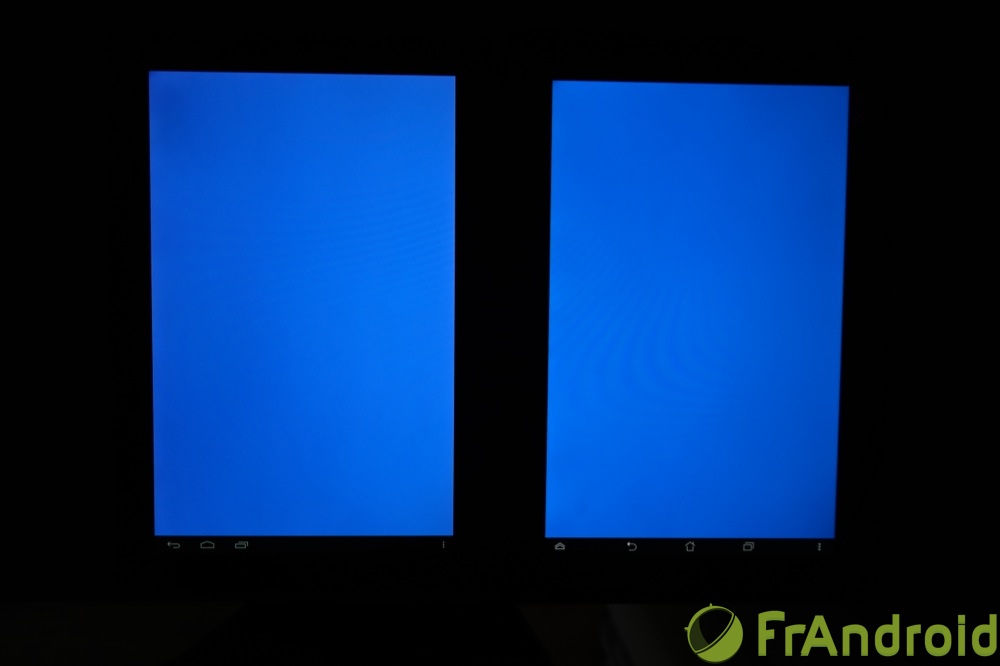 frandroid kobo arc 10 hd qualité écran bleu