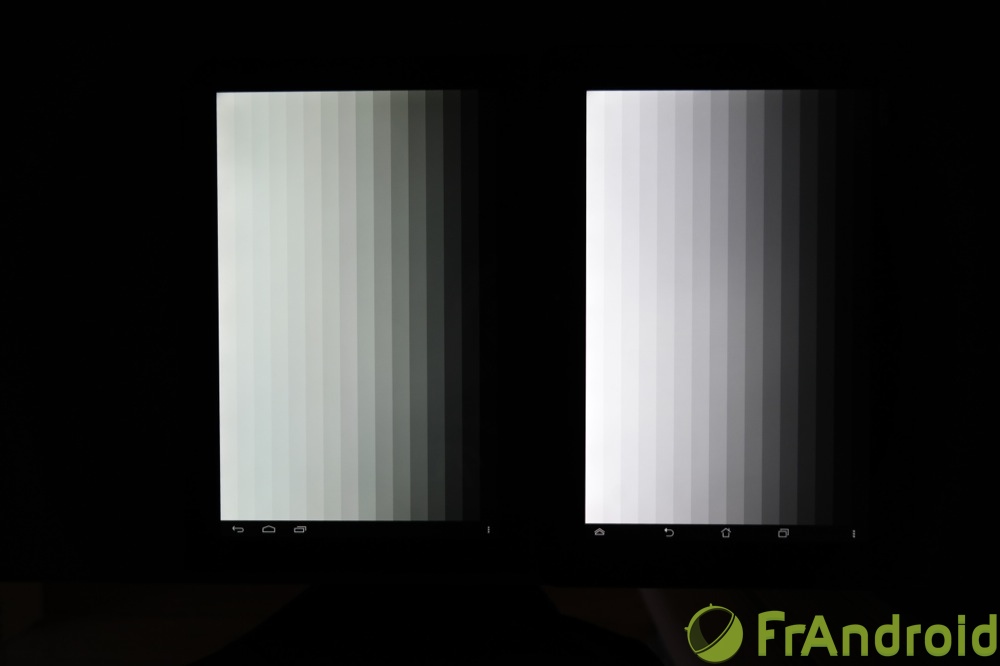 frandroid kobo arc 10 hd qualité écran dégradés
