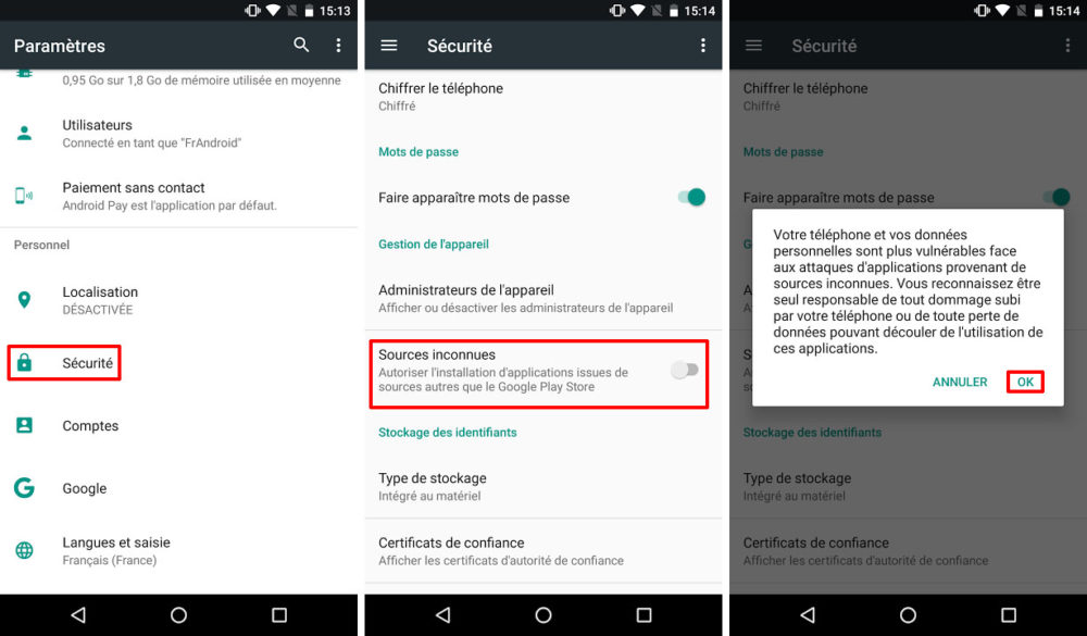 activer-sources-inconnues-android-nougat_Comment installer un fichier APK sur un smartphone ou une tablette Android