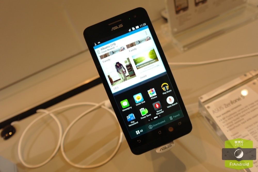 Android ASUS ZenUI ZenPhone Prise En Main FrAndroid MWC 2014 Image 03