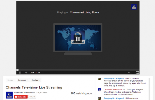 android youtube chromecast live stream vidéos en direct image 01