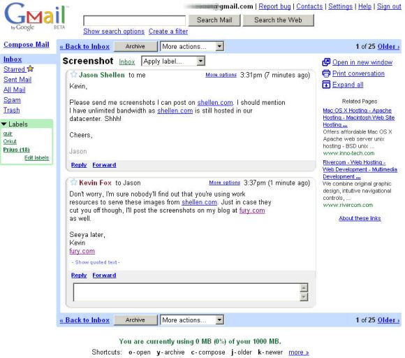 gmail 2004