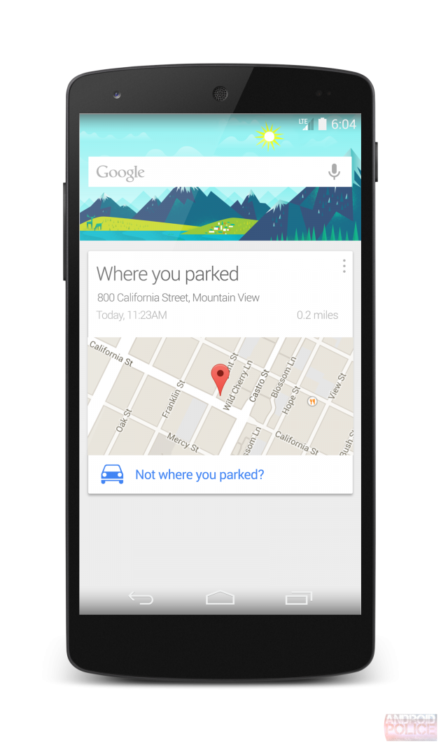 google now where you parked