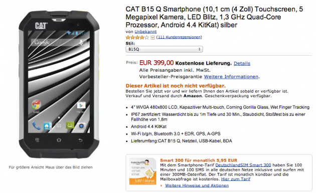 android amazon.de allemagne germany europe cat b15q précommande image 01