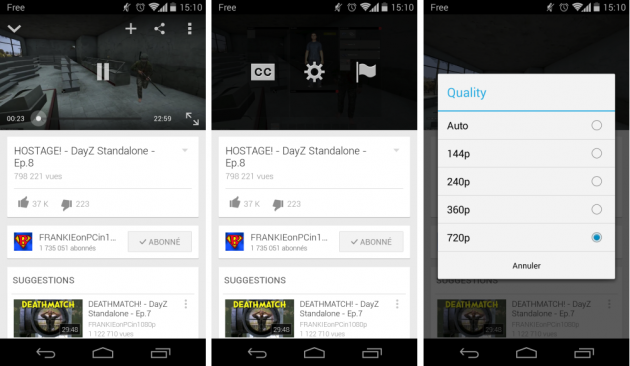 android youtube 5.7.36 gestion qualité vidéo image 02