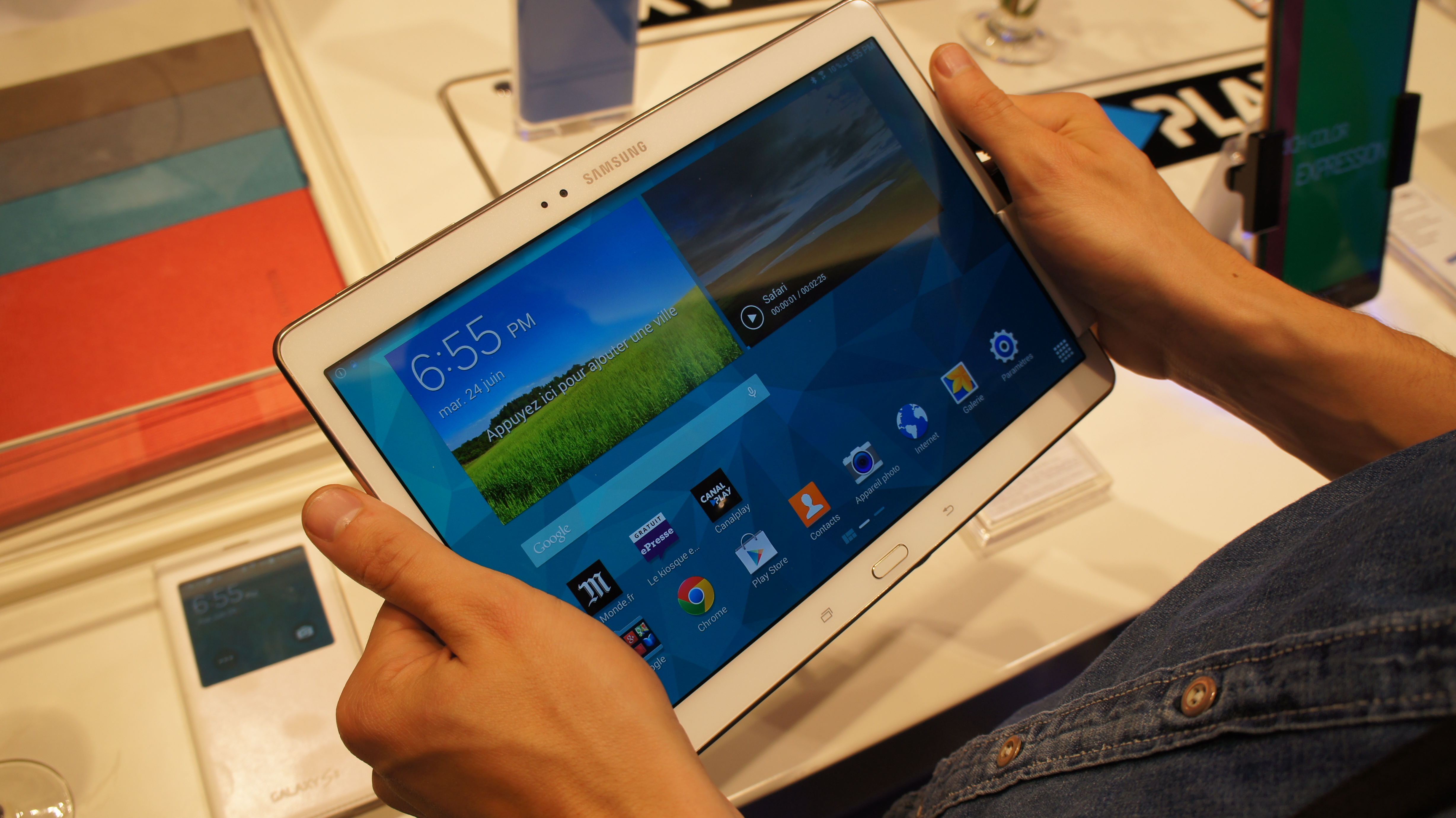 Prise en main des Samsung Galaxy Tab S : puissance, finesse, et légèreté