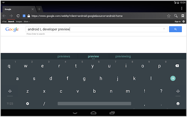 android L keyboard