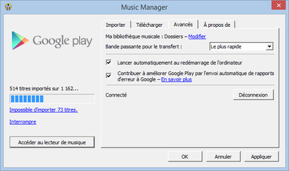 Comment utiliser Google Music Manager sur Windows ou OS X ?