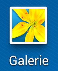 Aperçu de l’application Galerie sur Android