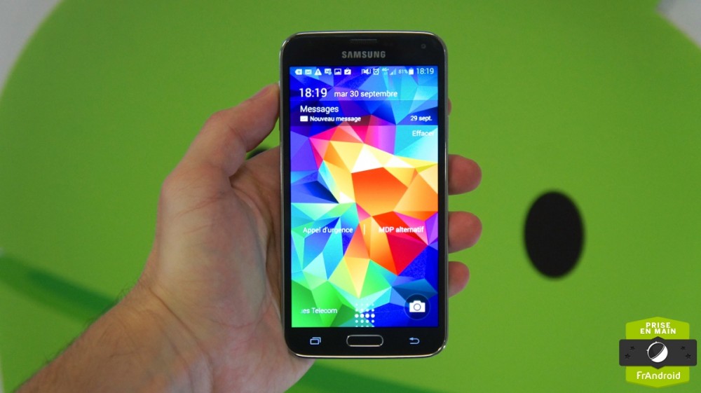 Samsung Galaxy S5 4G+ Prise en main 2