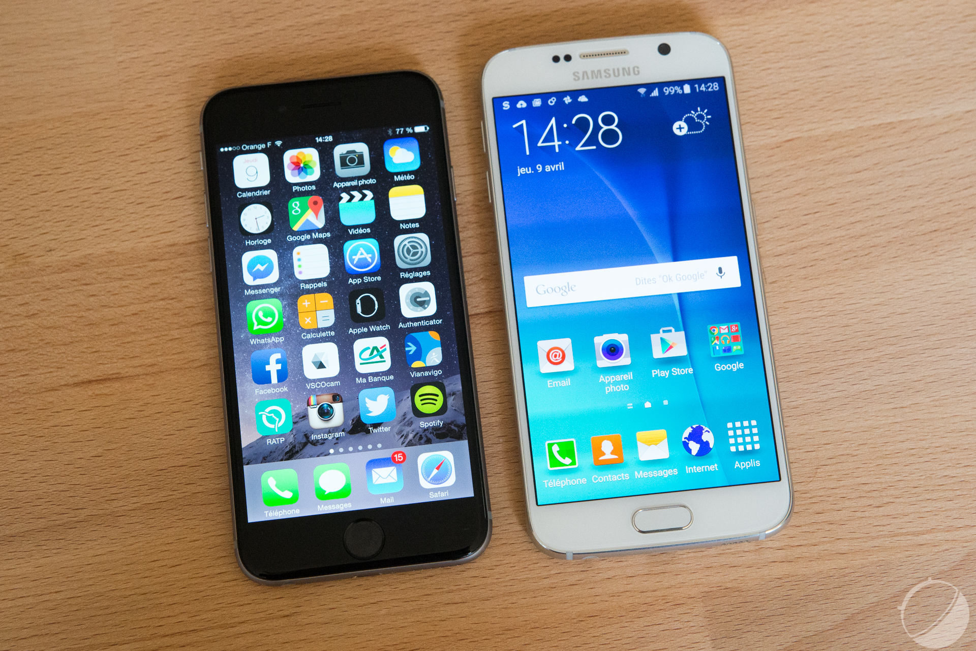 Hong Kong Preek Hoeveelheid geld Samsung Galaxy S6 vs iPhone 6 : le face à face