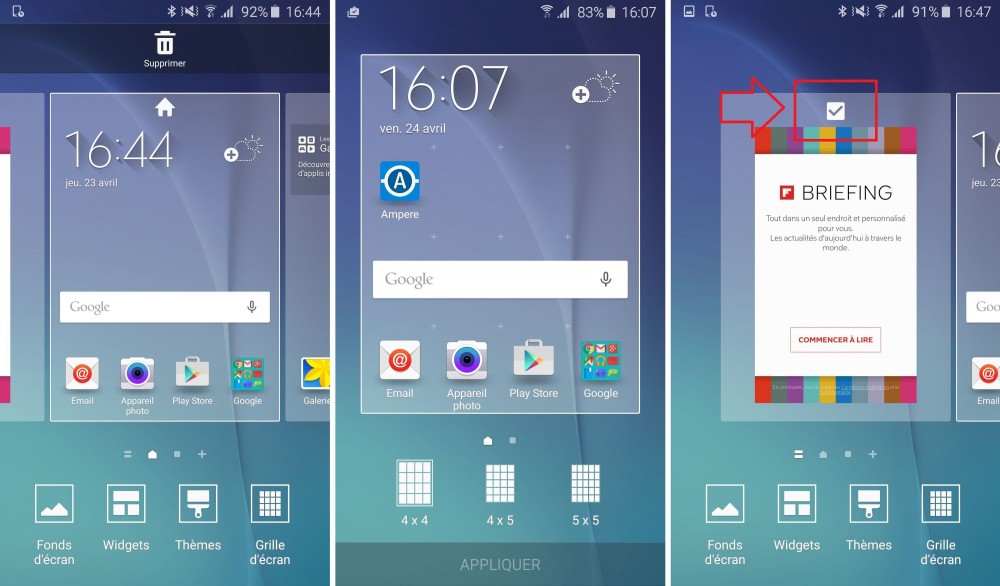 galaxy s6 launcher grille briefing