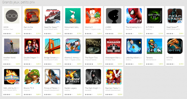 promo jeux play store