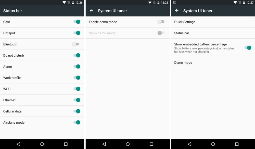 android m preview 2 ui tuner