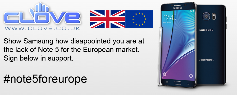 Samsung Galaxy Note 5 : une pétition pour qu'il arrive en Europe