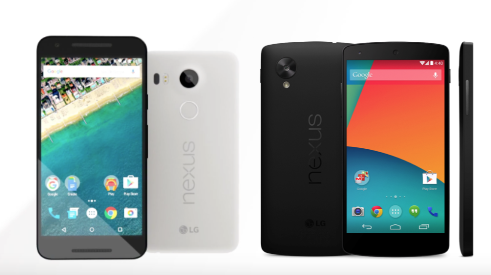 Nexus 5X et Nexus 5