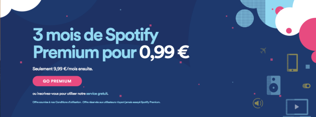Spotify 3 mois premium