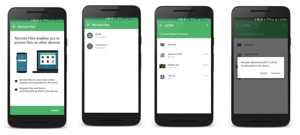 pushbullet remote files 2